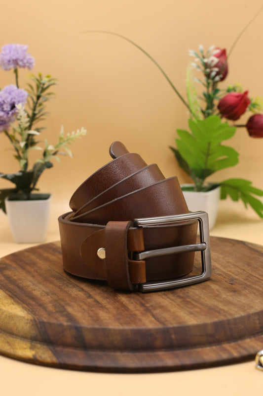 Premium Leather Jeans Belts – Pack of 2 (Black & Brown)