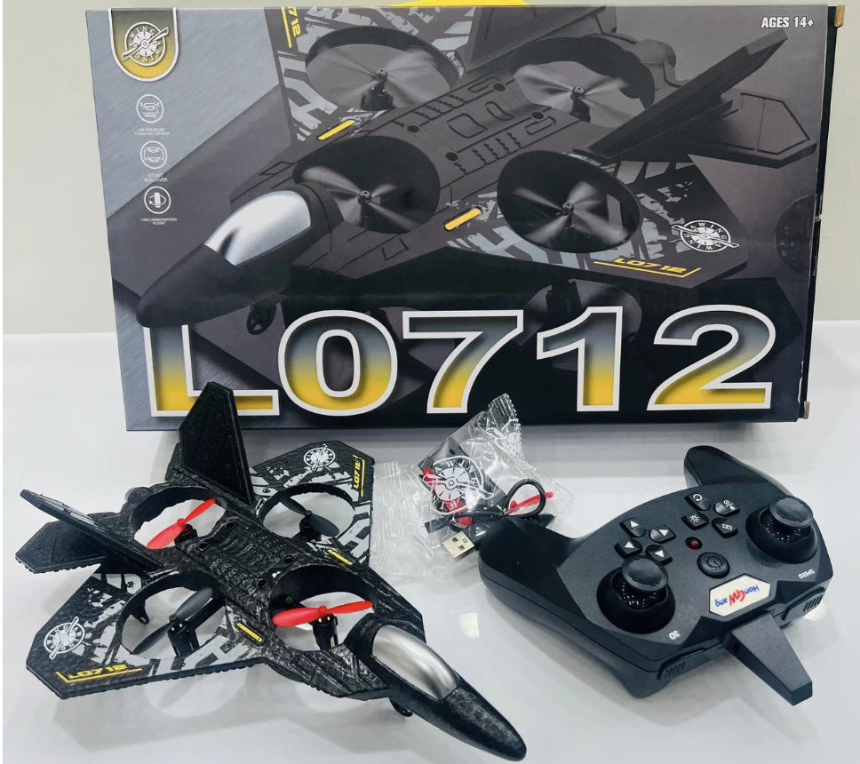 LO712 RC Drone Durable Fighter Glider - Gift For Kids