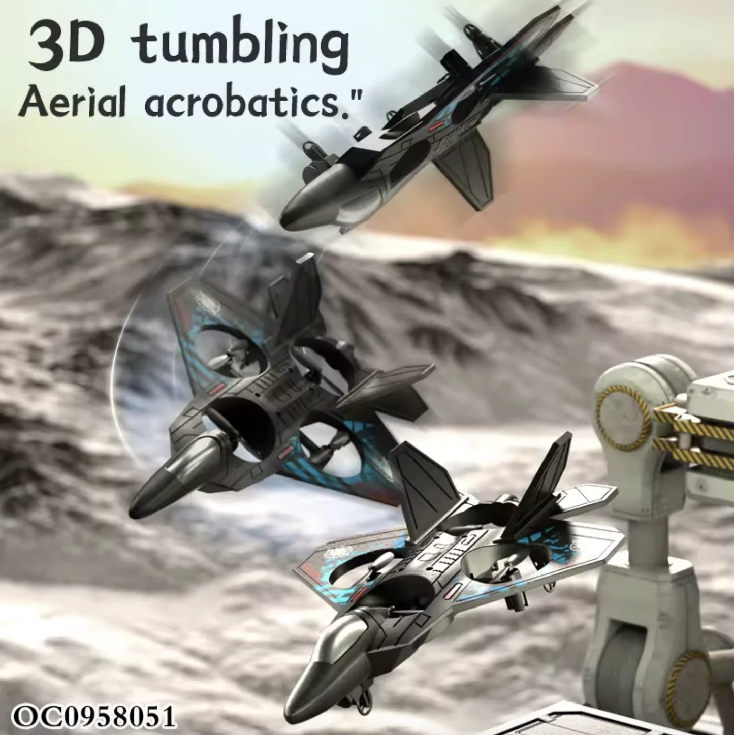 LO712 RC Drone Durable Fighter Glider - Gift For Kids