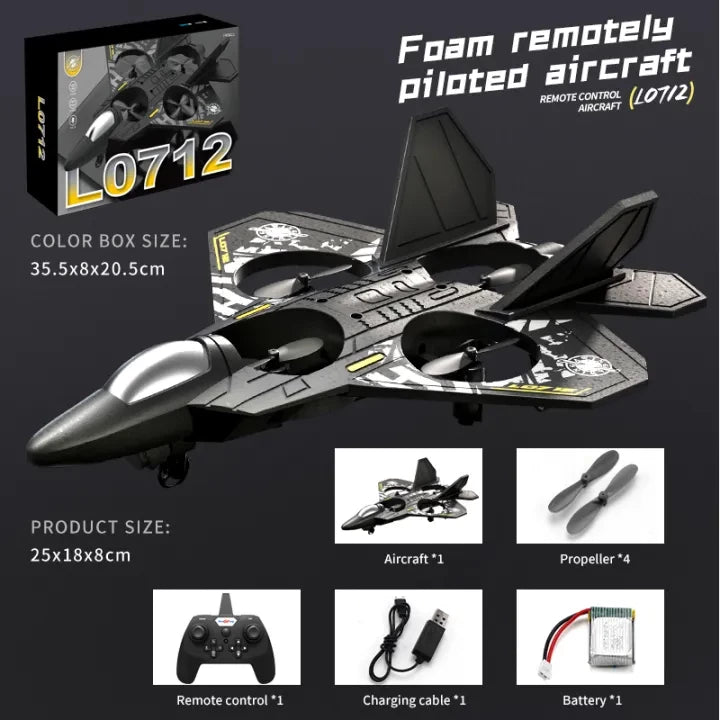 LO712 RC Drone Durable Fighter Glider - Gift For Kids