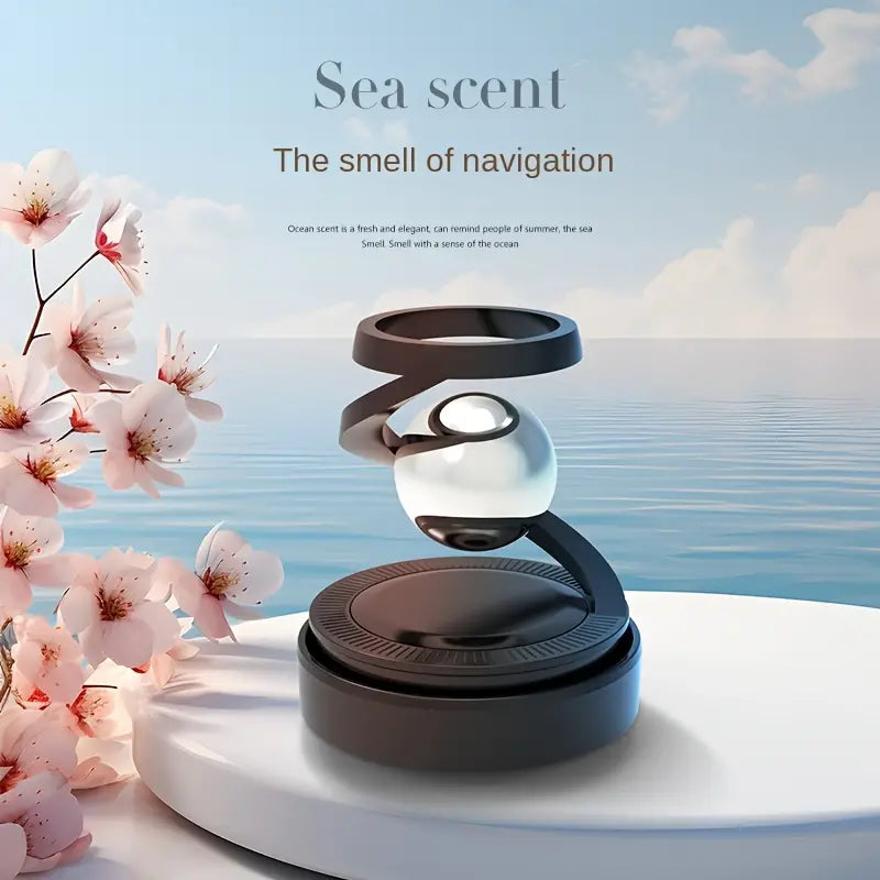 Solar Powered Rotating Car Aromatherapy Diffuser with Long-Lasting Fragrance