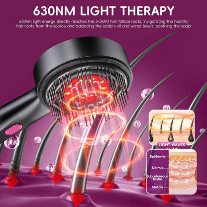 Scalp Massager Brush with Oil Applicator