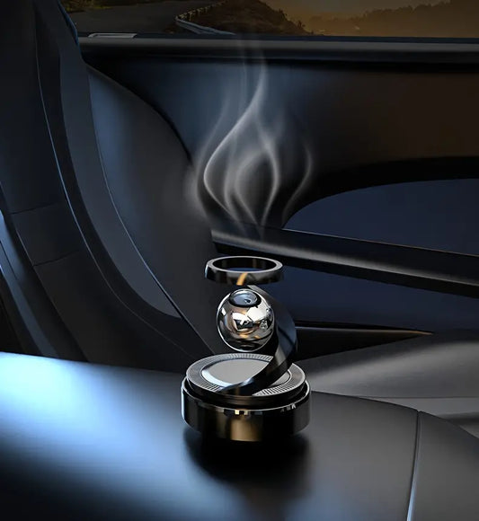 Solar Powered Rotating Car Aromatherapy Diffuser with Long-Lasting Fragrance