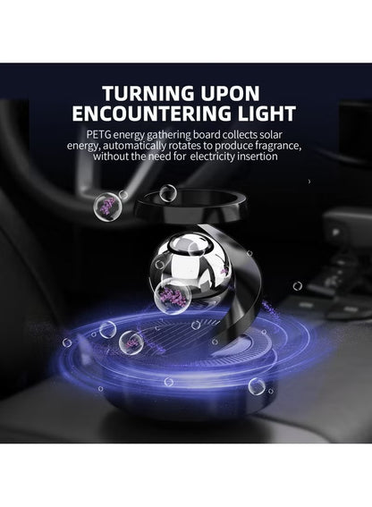Solar Powered Rotating Car Aromatherapy Diffuser with Long-Lasting Fragrance