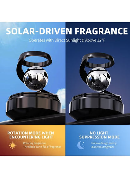Solar Powered Rotating Car Aromatherapy Diffuser with Long-Lasting Fragrance