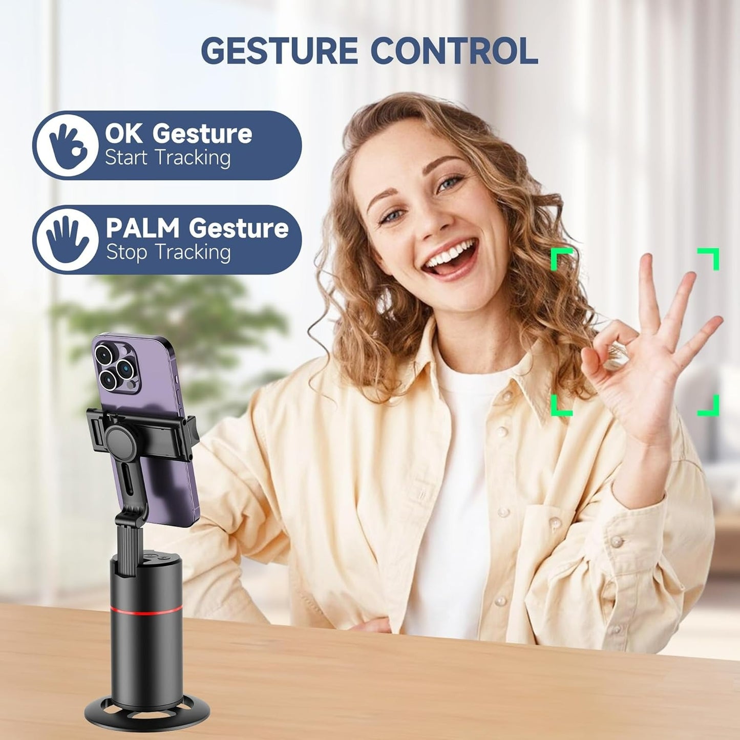 Auto Face Tracking Phone Holder Tripod Stand P02